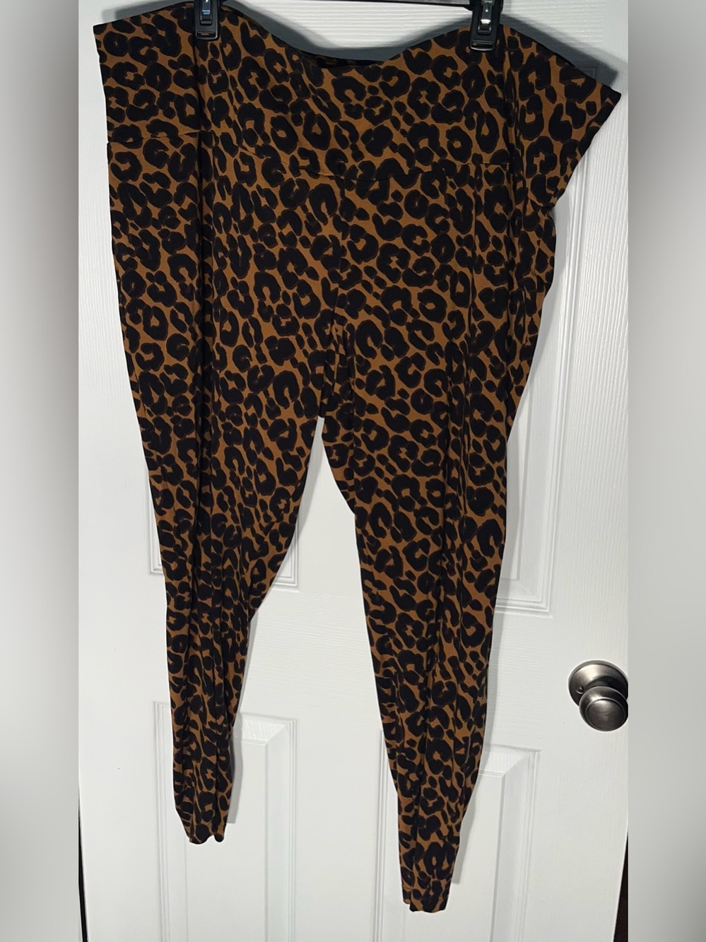 Women’s Terra & Sky Cheetah Animal Print 🐆 Leggings Size 4X Cotton Blend